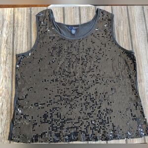 Denim 24/7 size 4X sequin tank top in excellent condition